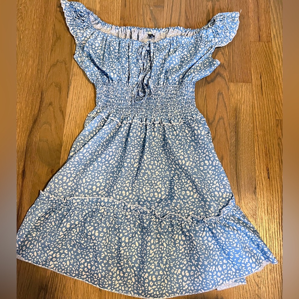 Blue sun dress